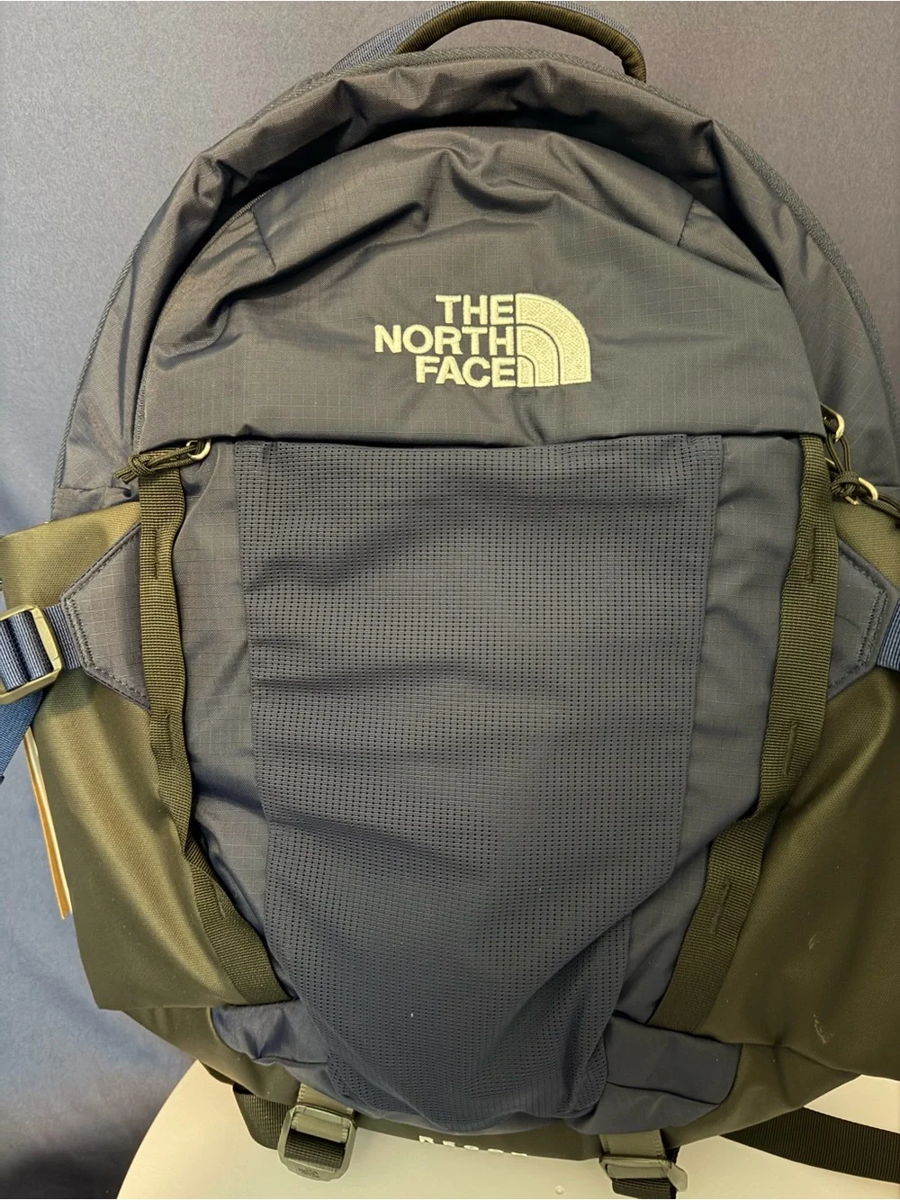 NWT The North Face Recon Everyday Laptop Backpack, Navy/Blk-NPF